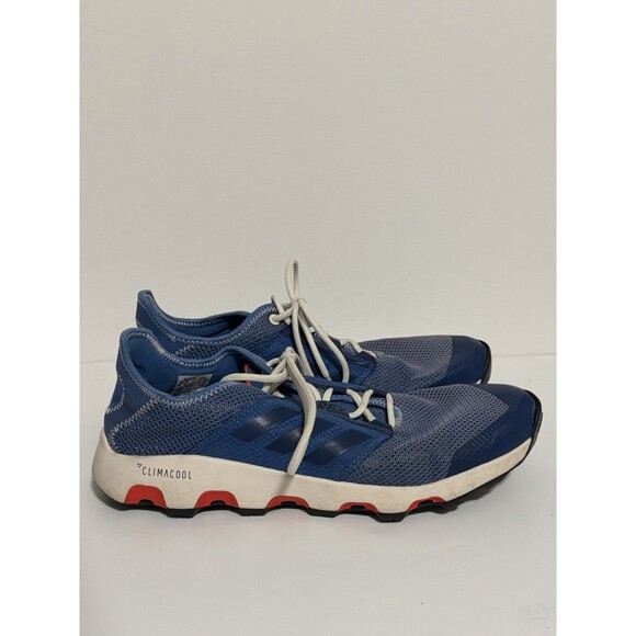 Adidas Terrex Stealth Hiking Shoes Mens 9 Blue Red Sneakers Climacool - Picture 3 of 10